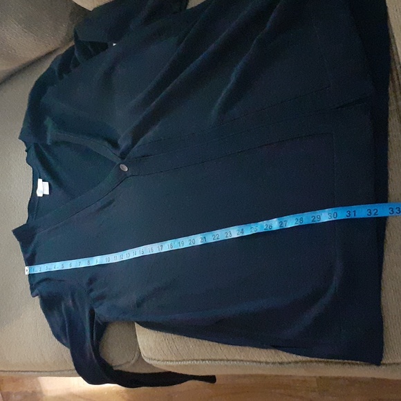 Chico's Classic Navy Blue Knit Cardigan - Picture 6 of 8